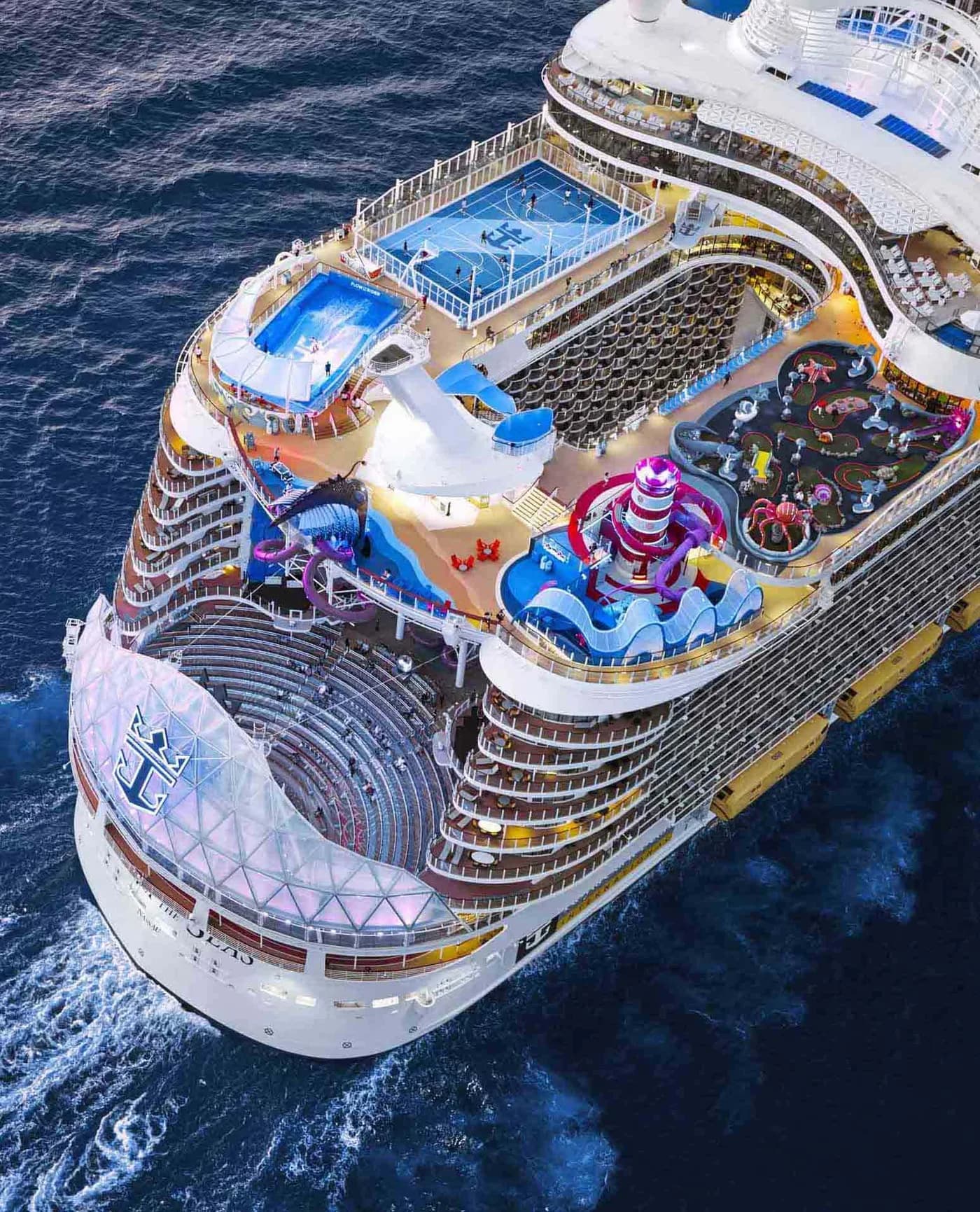 Utopia of the Seas с воздуха
