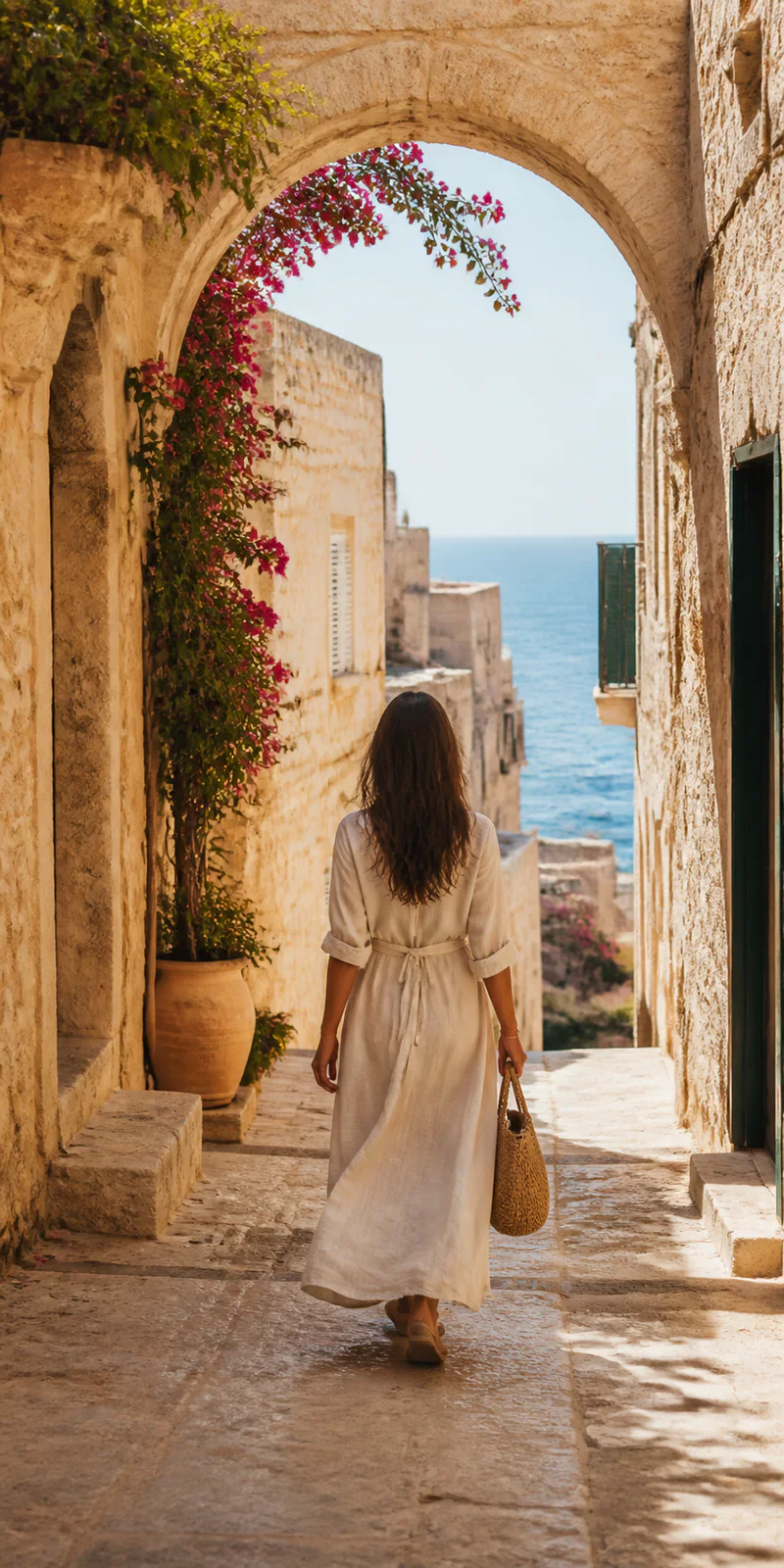 A walk through a Mediterranean old town